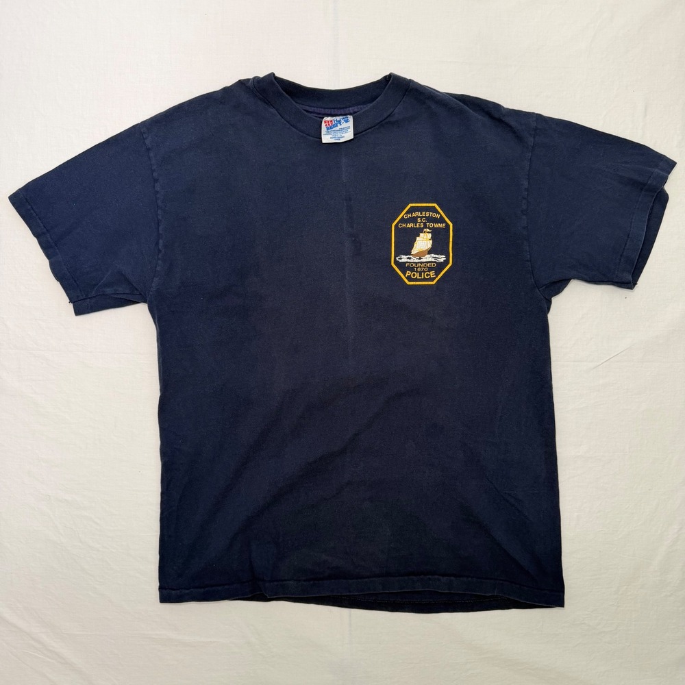 Vintage 1994 Police Week Shirt Mens Large‎ Hanes Beefy-T Charleston FOP Tee - Picture 2 of 7